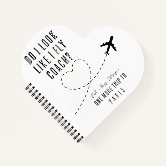 ハートW Do I Fly Economy Incitic BFF ノートブック (正面)