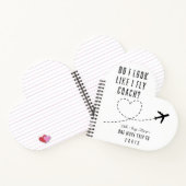 ハートW Do I Fly Economy Incitic BFF ノートブック (内部)