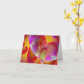 ハートWhimsyノートカード カード (黄色い花)