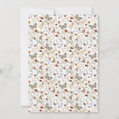 ハートWildflower Save the Date Boho Photo Card セーブザデート (裏面)