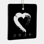 ハートXOXOオーナメント セラミックオーナメント (右)
