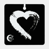 ハートXOXOカーオーナメント メタルオーナメント (裏面)