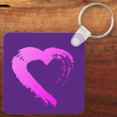 ハートXOXOメタルキーチェーン キーホルダー (裏面)