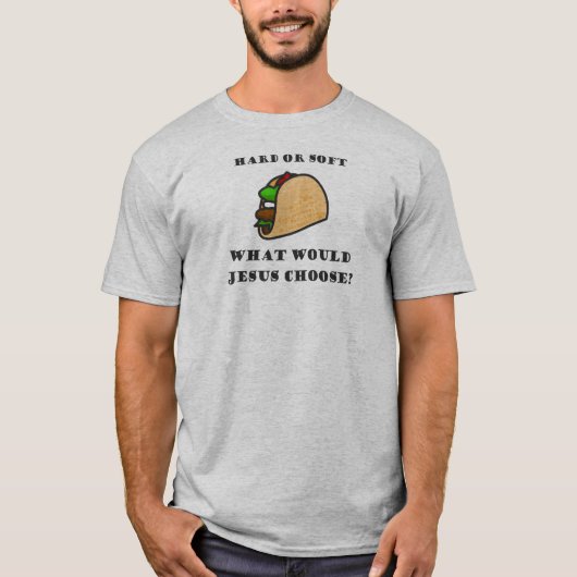 ハードかソフトタコ、イエスはどちらを選ぶ? Tシャツ (正面)