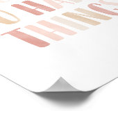 ハードなこともできるよ ピンクの女の子の保育園の装飾 ポスター (角)