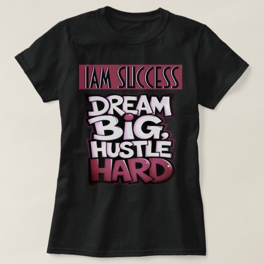 ハードなハッスル Tシャツ (デザイン正面)