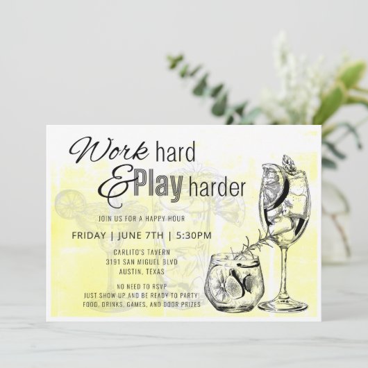 ハードに働いてハードに遊ぼう！お誘い 招待状 (スタンド正面)