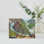 ハードアンガー,ラテフォスの滝,ノルウェー,ヴィンテージ ポストカード (スタンド正面)