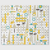 ハードウェアと建築ツールのラッピング紙 ラッピングペーパー (フラット)