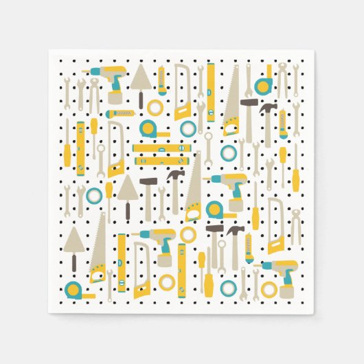 ハードウェアと建築ツール紙ナプキン スタンダードカクテルナプキン (正面)