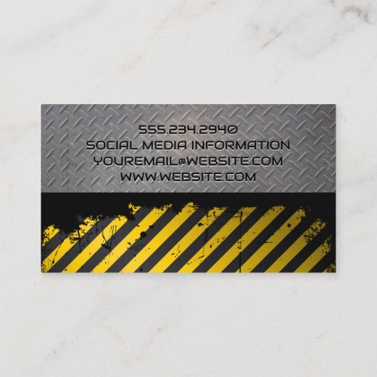 ハードウェアのハンドツール |スチールプレートメタル 名刺 (裏面)