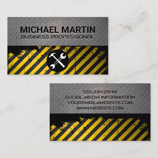 ハードウェアのハンドツール |スチールプレートメタル 名刺 (正面/裏面)