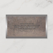 ハードウェアのハンドツール |金属の背景 名刺 (裏面)