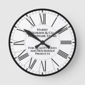 ハードウェアショップのプロモーション ラウンド壁時計 (正面)