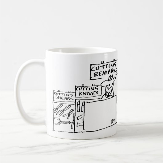 ハードウェアストアでのコメントの削除 コーヒーマグカップ (左)