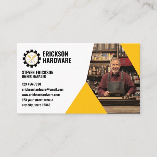 ハードウェアストア 名刺 (正面)