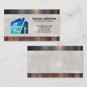 ハードウェアツールの修復 | 木質金属マテリアル 名刺 (正面/裏面)