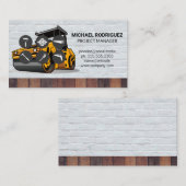 ハードウェアツールアイコン |蒸気ローラー 名刺 (正面/裏面)