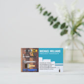 ハードウェアツール | 便利屋 | 木材と絵を描壁 名刺 (スタンド正面)