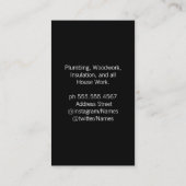 ハードウェアツール 名刺 (裏面)