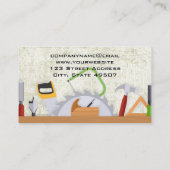 ハードウェアツール | 大工 | ビルダー 名刺 (裏面)