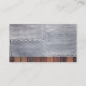 ハードウェアツール | 建築ビルダ | 木目メタル 名刺 (裏面)