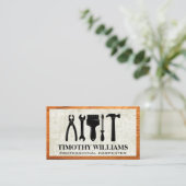 ハードウェアツール |木枠 名刺 (スタンド正面)