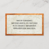 ハードウェアツール |木枠 名刺 (裏面)