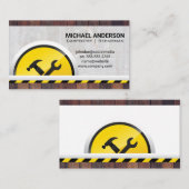 ハードウェアツール | 木製コンクリート 名刺 (正面/裏面)