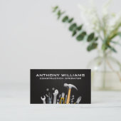 ハードウェアツール | 炭素繊維パターン 名刺 (スタンド正面)