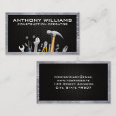 ハードウェアツール |炭素繊維 |金属リベット 名刺 (正面/裏面)