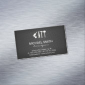 ハードウェアツール | 穴あきメッシュ背景 マグネット名刺 (インサイチュ)