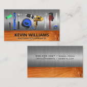 ハードウェアツール |金属と木材 |建築 名刺 (正面/裏面)