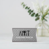 ハードウェアツール |金属めっき 名刺 (スタンド正面)