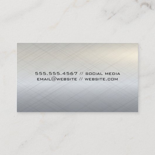 ハードウェア修復ツール |金属 名刺 (裏面)