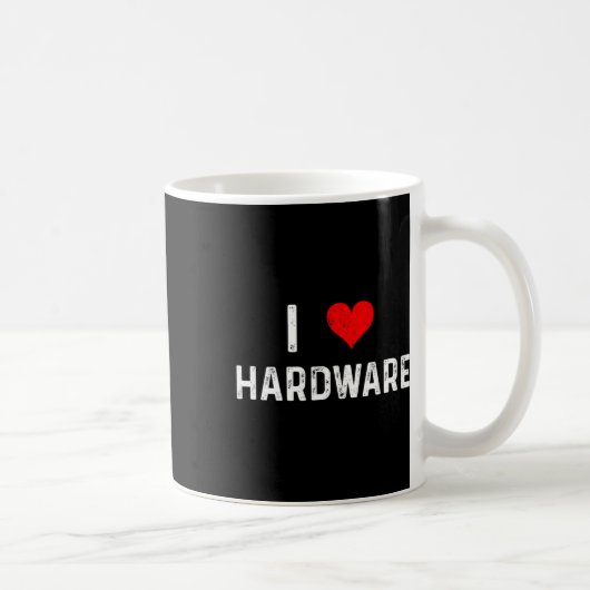 ハードウェア大好き - ハート PCゲーマー ゲーミングPC 自作PC ビルドコード コーヒーマグカップ (右)