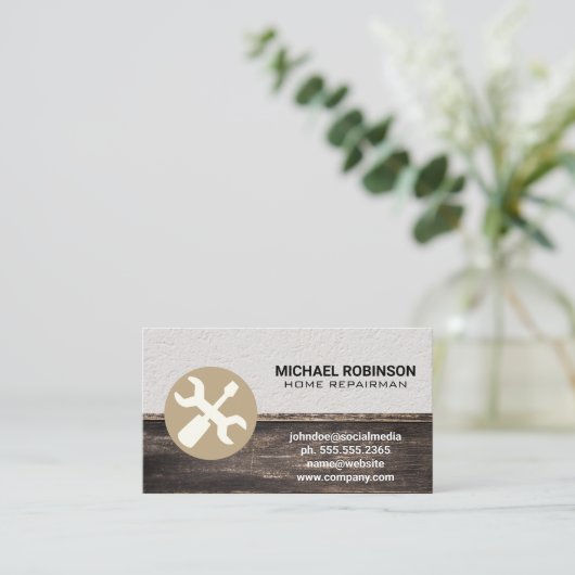 ハードウェア建物大工ツール 名刺 (スタンド正面)