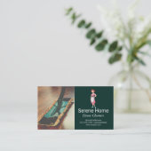 ハードウッドの床を刈るメイド 名刺 (スタンド正面)