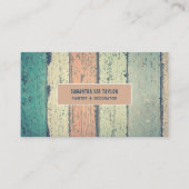 ハードウッドデザイン、ペインター&デコレーター 名刺 (正面)