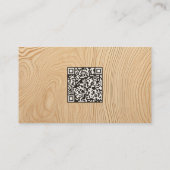 ハードウッドデッキ補修業者のVcard QR 名刺 (裏面)