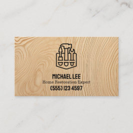 ハードウッドデッキ補修業者のVcard QR 名刺