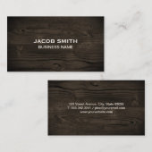 ハードウッド | 自然 名刺 (正面/裏面)