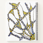 ハードカバー・ノートブック(ドードル – 手書きお洒落) ノートブック (裏面)