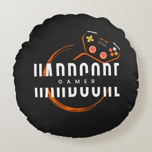 ハードコアゲーマーラウンドピロー ラウンドクッション (正面)