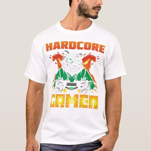 ハードコアゲーマー Tシャツ (正面)