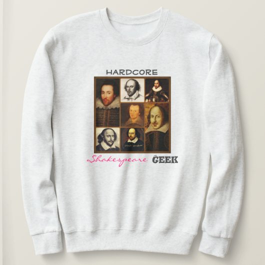 ハードコアシェイクスピアギーク女子スウェットシャツ スウェットシャツ (デザイン正面)