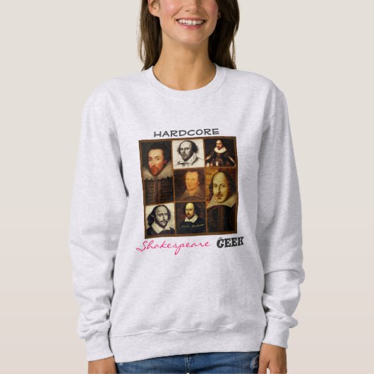 ハードコアシェイクスピアギーク女子スウェットシャツ スウェットシャツ (正面)