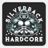 ハードコアシルバーバックゴリラ スクエアシール (正面)