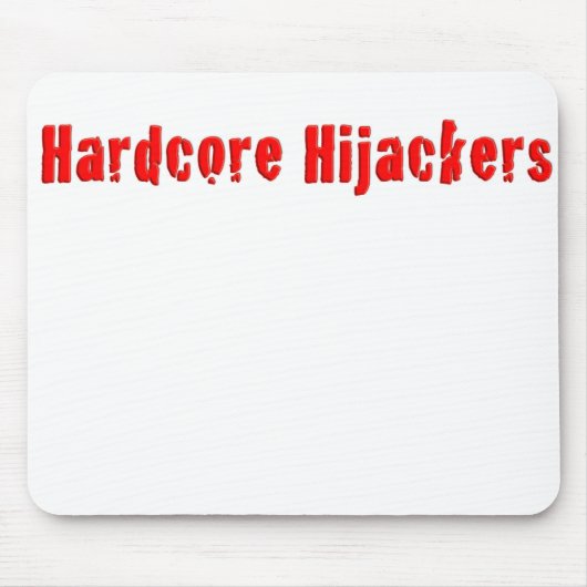 ハードコアハイジャッカーロゴデザイン マウスパッド (正面)