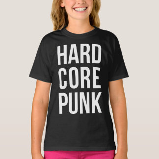 ハードコアパンク大胆なタイポグラフィ Tシャツ